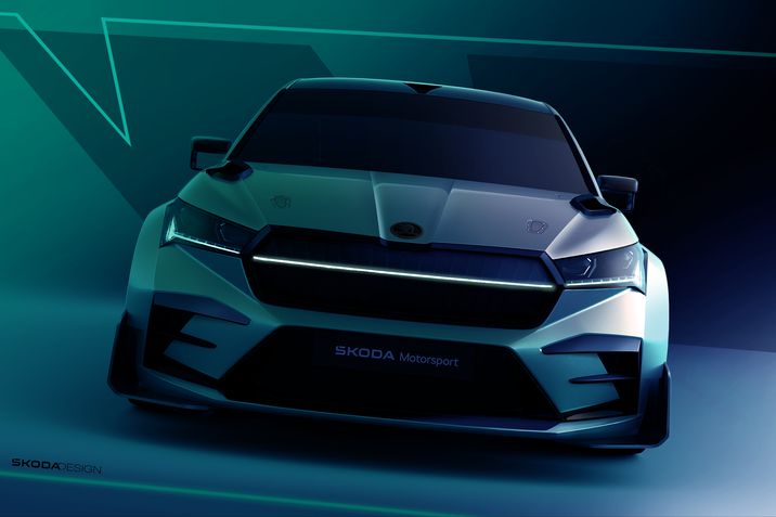 A Škoda Enyaq RS Race első vázlatai: a koncepciótanulmány egyesíti az autósportból jövő örökséget a fenntarthatósággal